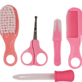 KIT DE HIGIENE SALUD Y CUIDADOS RECIÉN NACIDO MED ROSADO - 1