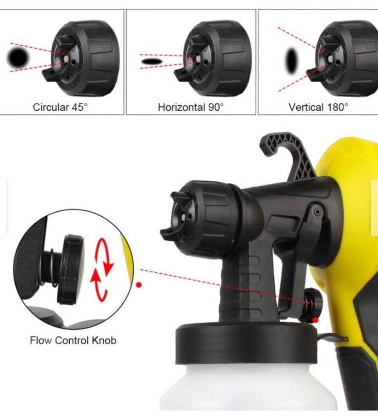 PULVERIZADOR DE PINTURA PARA EL HOGAR CON CONTROL DE FLUJO - 4