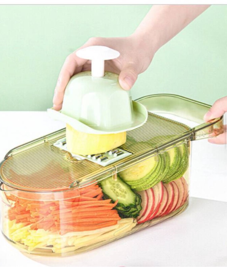 CORTADOR DE VERDURAS MULTIFUNCIÓN TRANSPARENTE - 1