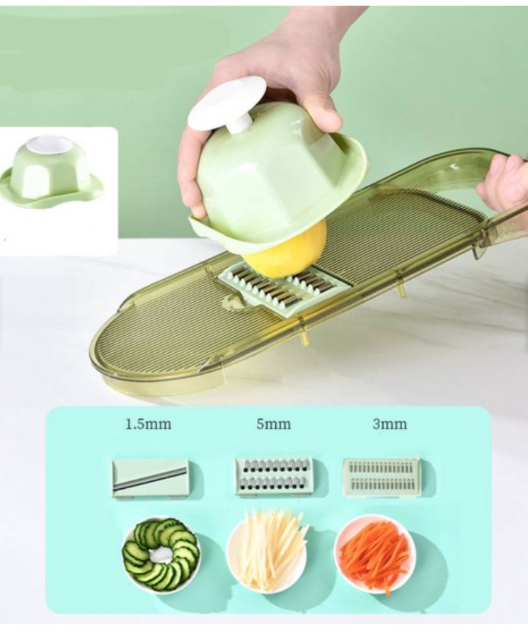 CORTADOR DE VERDURAS MULTIFUNCIÓN TRANSPARENTE - 4