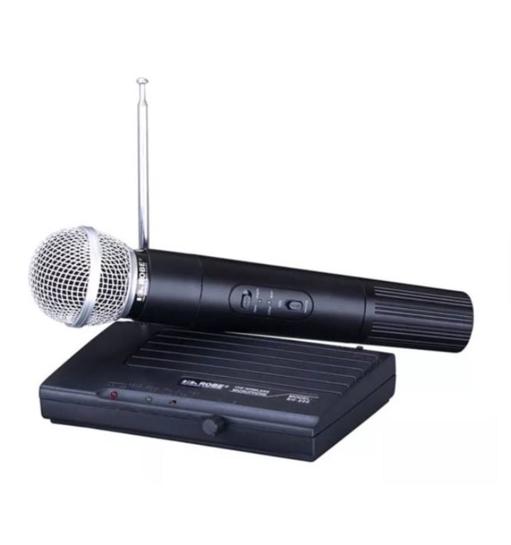 MICROFONO INALAMBRICO WVNGR SH-200 CON RECEPTOR VHF POTENTE - 1