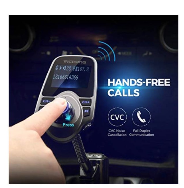 TRANSMISOR FM VICTSING BLUETOOTH INALÁMBRICO PARA AUTOMÓVIL - 2