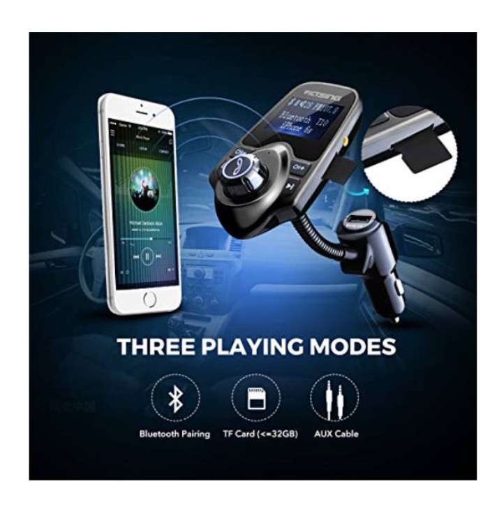 TRANSMISOR FM VICTSING BLUETOOTH INALÁMBRICO PARA AUTOMÓVIL - 4