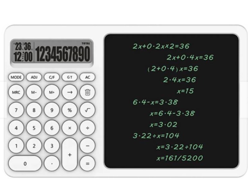 CALCULADORA DE DÍGITOS CON FUNCIÓN TABLETA DE ESCRITURA - 1