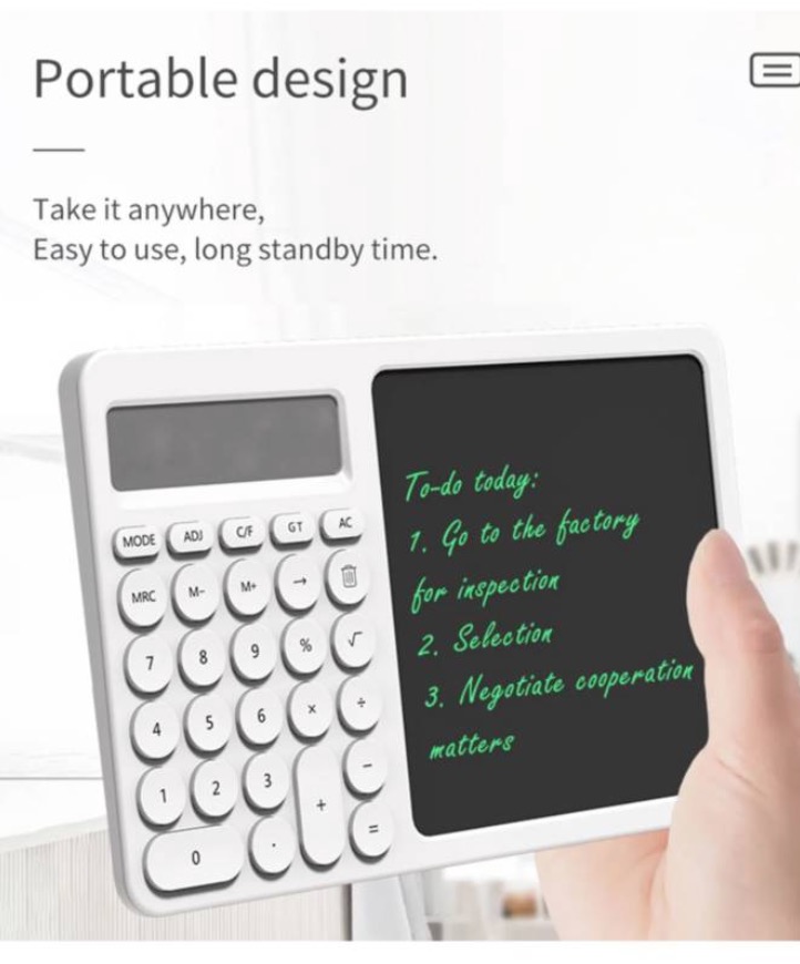 CALCULADORA DE DÍGITOS CON FUNCIÓN TABLETA DE ESCRITURA - 2
