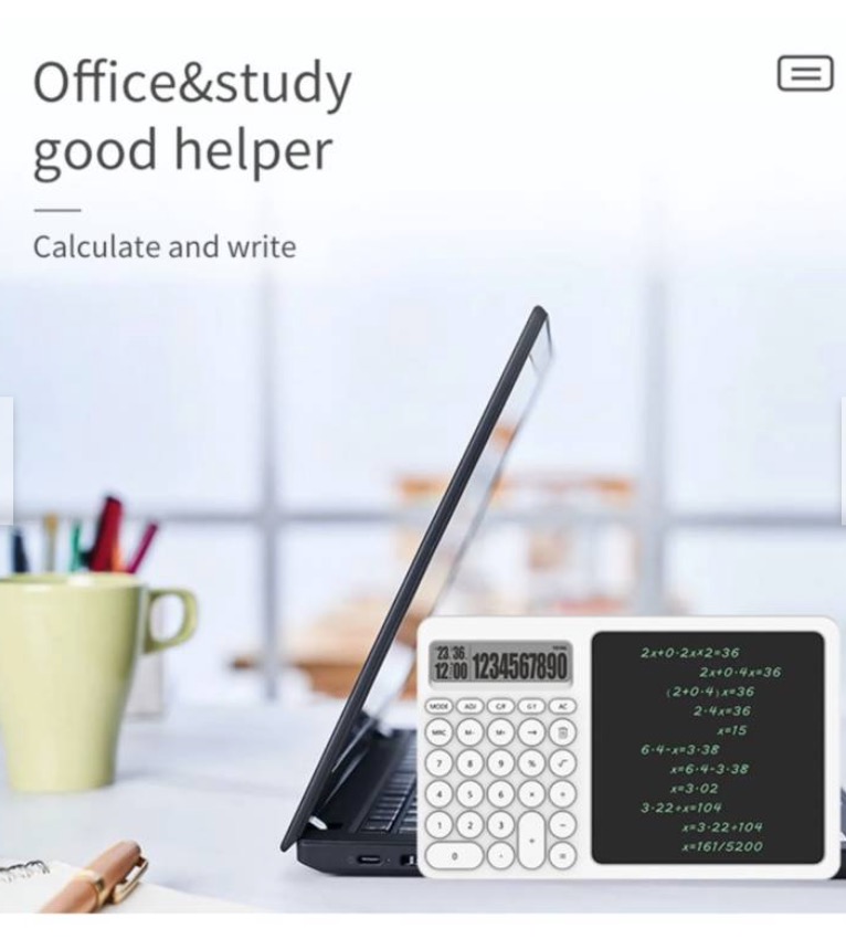 CALCULADORA DE DÍGITOS CON FUNCIÓN TABLETA DE ESCRITURA - 4