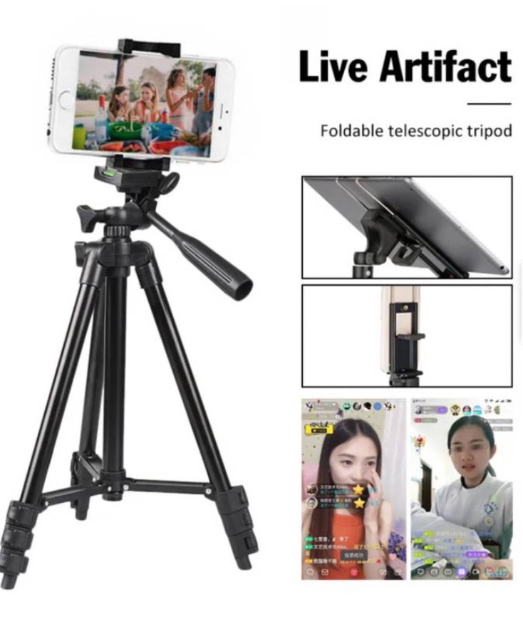 TRÍPODE PARA CAMARA Y CELULAR GENERICO 3120 PROFESIONAL - 2