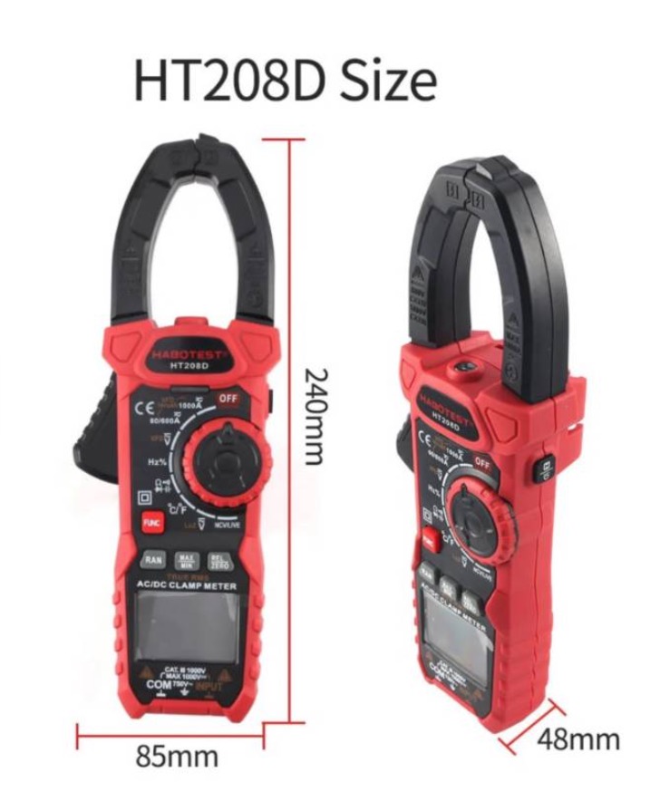 MEDIDOR DE PINZA DIGITAL HT208D CLAMPTESTER - 4