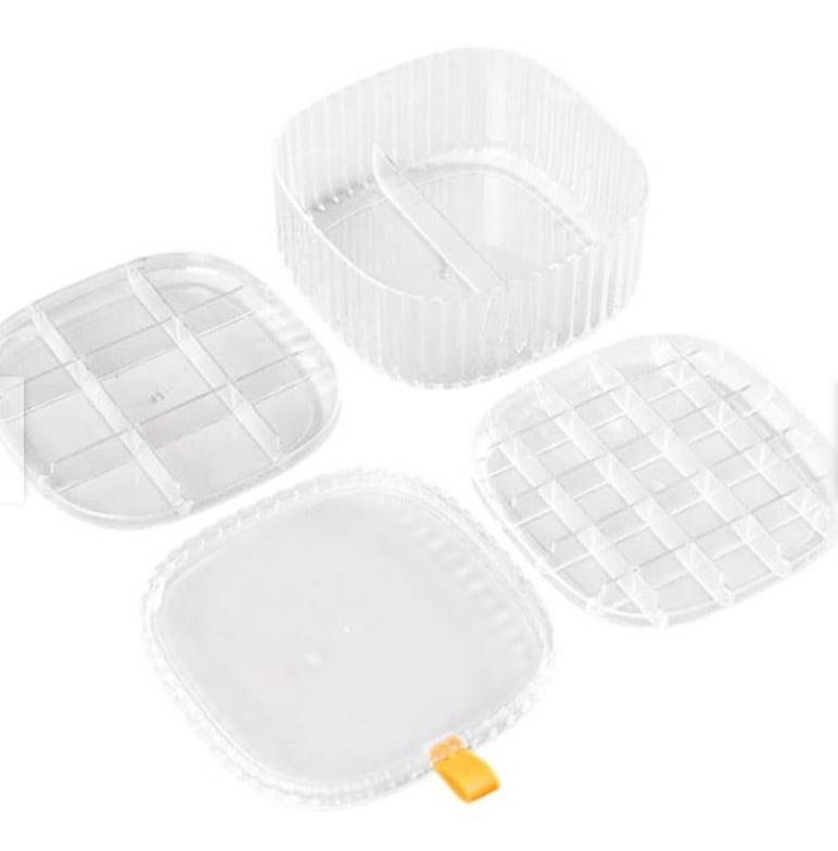 CAJAS DE ACRÍLICO PARA JOYERÍA 3 NIVELES X2 TRANSPARENTE - 1