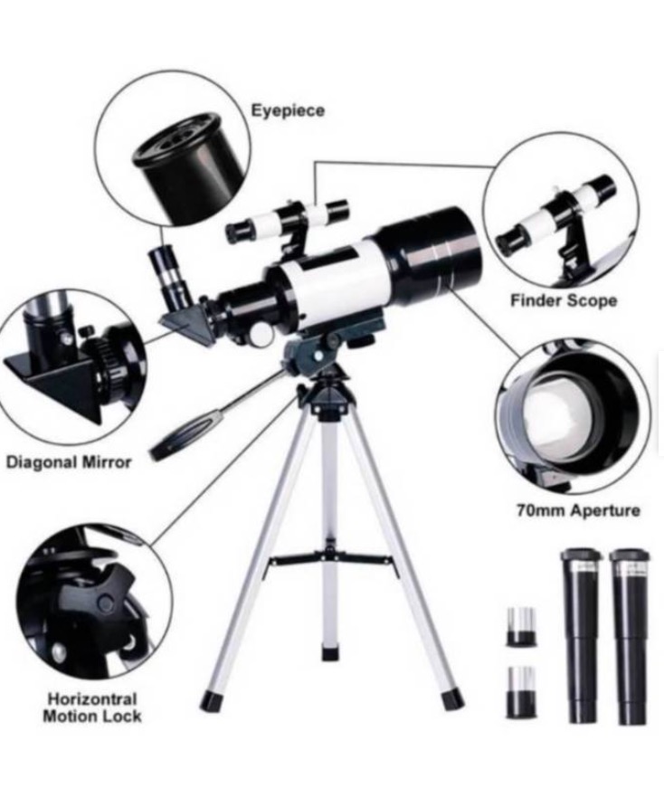 TELESCOPIO ASTRONÓMICO 300 X 70MM + OCULARES - 2