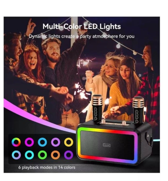 PARLANTE MÁQUINA ESTÉREO KARAOKE CMIK PARA ADULTOS Y NIÑOS - 5