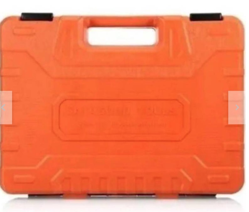 CAJA HERRAMIENTAS 37 PIEZAS DADOS 1/2 LLAVES Y SACA BUJIAS - 3