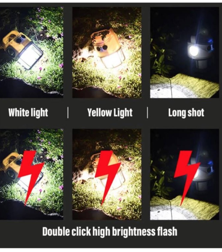 LUZ LED RECARGABLE PARA CAMPING EMERGENCIAS - 2