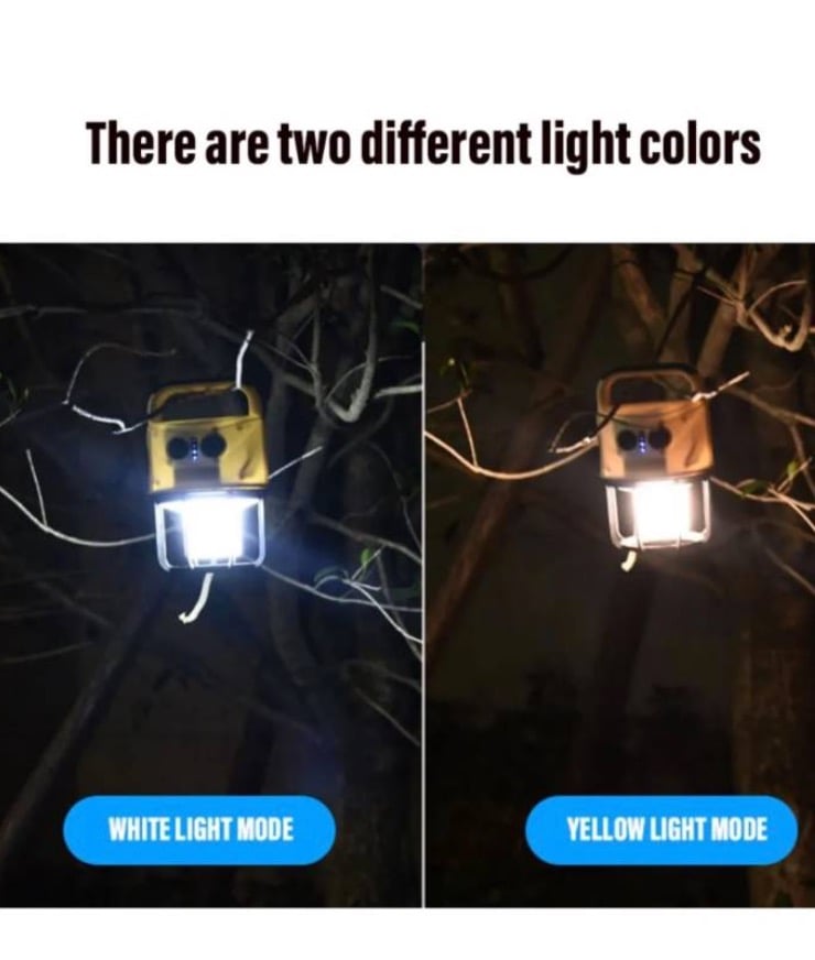LUZ LED RECARGABLE PARA CAMPING EMERGENCIAS - 4