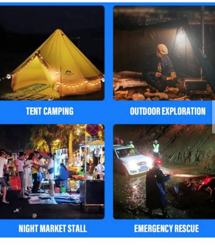 LUZ LED RECARGABLE PARA CAMPING EMERGENCIAS - 5