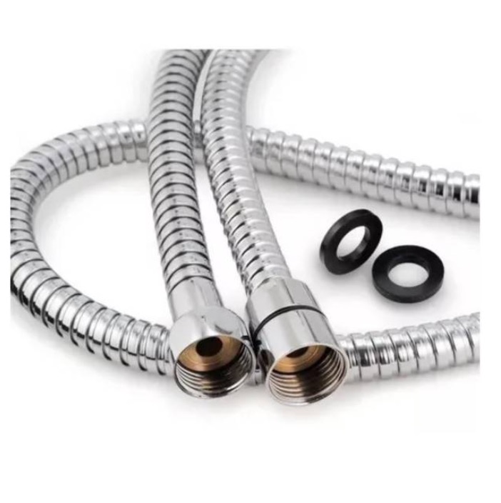 MANGUERA DUCHA FLEXIBLE EXTENSIBLE CROMADA - 2