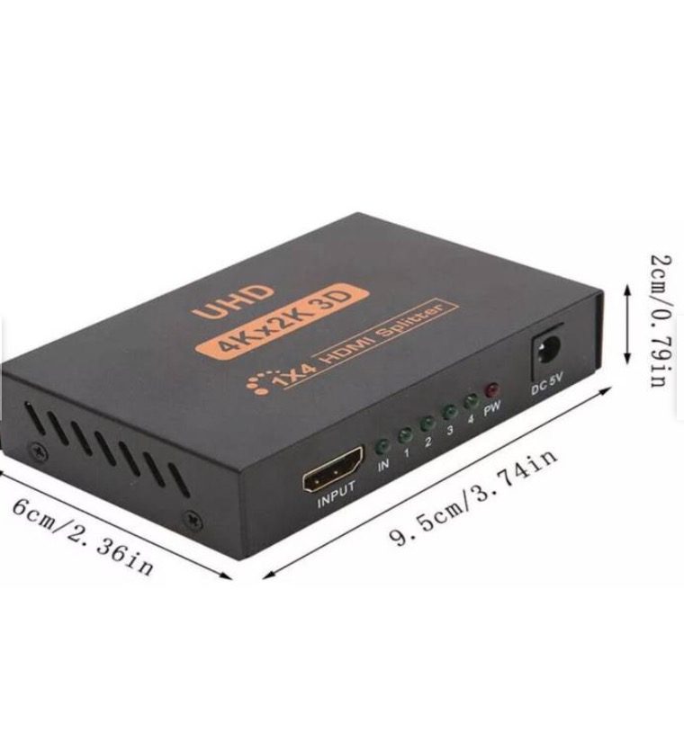 HDMI SPLITTER DE 1X4 PUERTOS V14B VIDEO CONVERTIDOR - 2