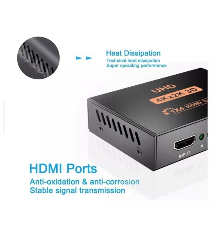 HDMI SPLITTER DE 1X4 PUERTOS V14B VIDEO CONVERTIDOR - 3