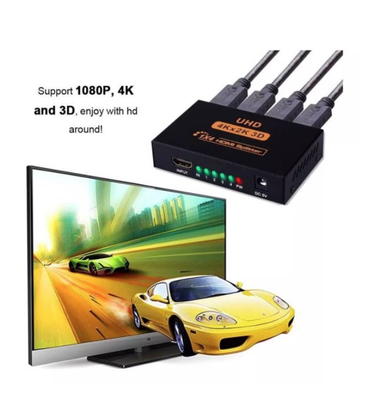 HDMI SPLITTER DE 1X4 PUERTOS V14B VIDEO CONVERTIDOR - 4