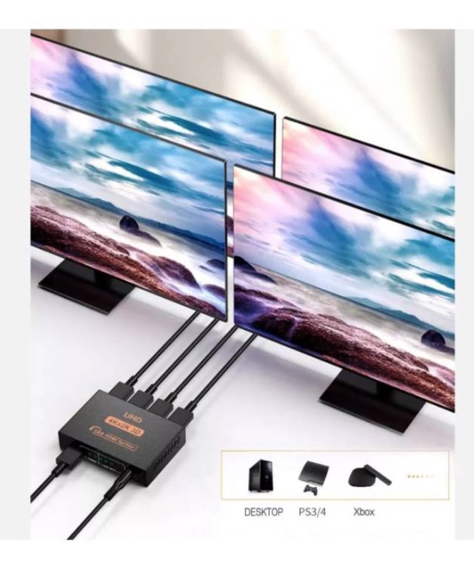 HDMI SPLITTER DE 1X4 PUERTOS V14B VIDEO CONVERTIDOR - 6