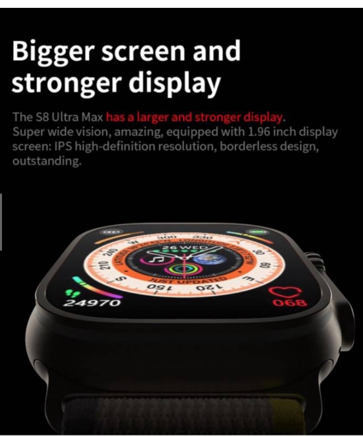 2023 S8 ULTRA MAX 49MM SMART WATCH SERIES 8 2.08 ' - 2