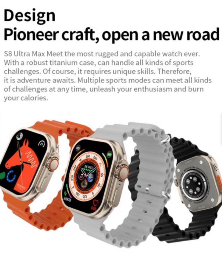 2023 S8 ULTRA MAX 49MM SMART WATCH SERIES 8 2.08 ' - 3