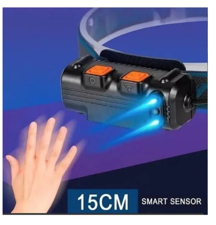 LINTERNA CABEZAL TIPO CINTILLO RECARGABLE LED ALTA POTENCIA - 4