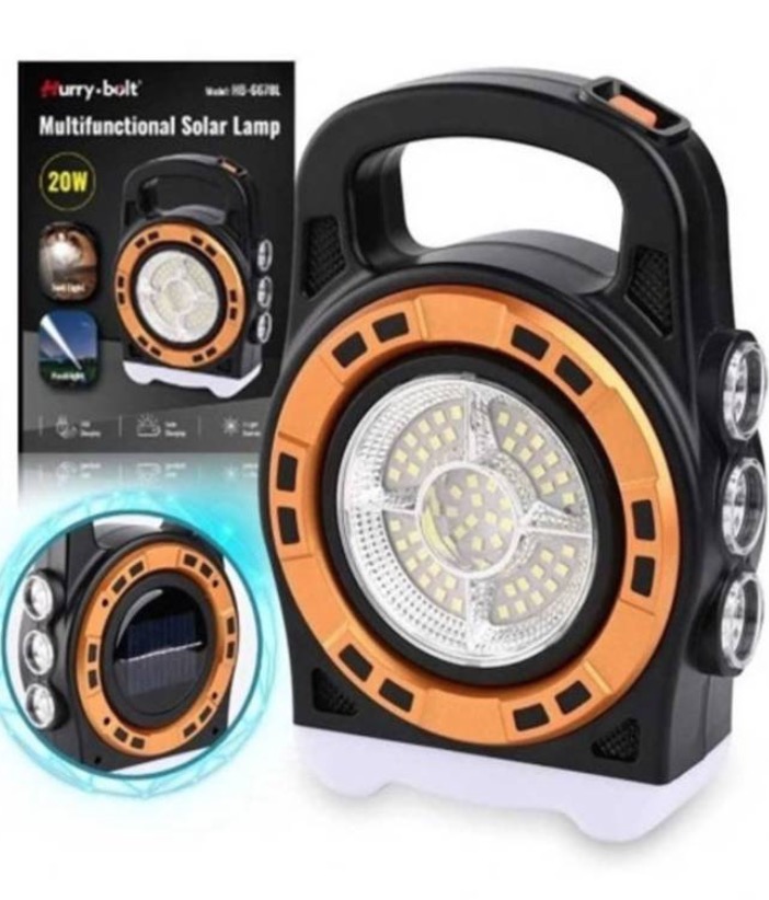 LÁMPARA SOLAR MULTIFUNCIONAL PORTÁTIL IMPERMEABLE PARA CAMPING - 6