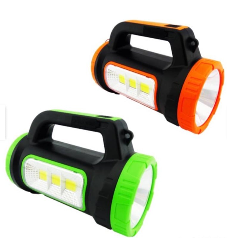 LINTERNA RECARGABLE SOLAR LED + 9 COB MULTIFUNCIONAL 3W 15WI RM - 2