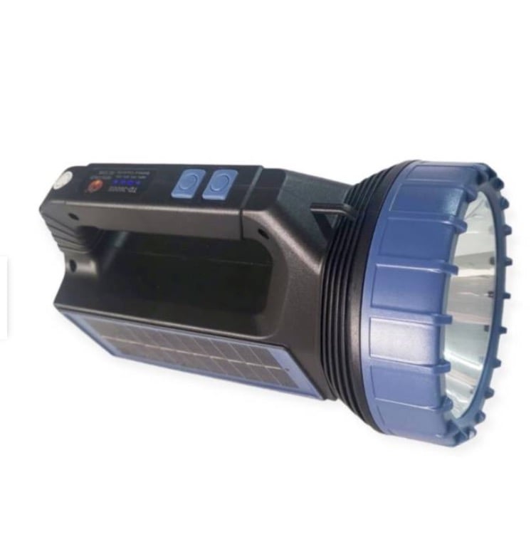 LINTERNA REFLECTOR LED SOLAR MULTIFUNCIONAL LAMPARA Y POWERBANK - 3