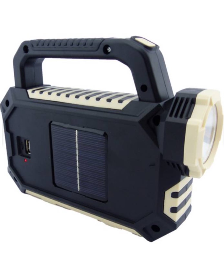 LINTERNA REFLECTOR LED SOLAR MULTIFUNCIONAL LAMPARA Y POWERBANK - 6