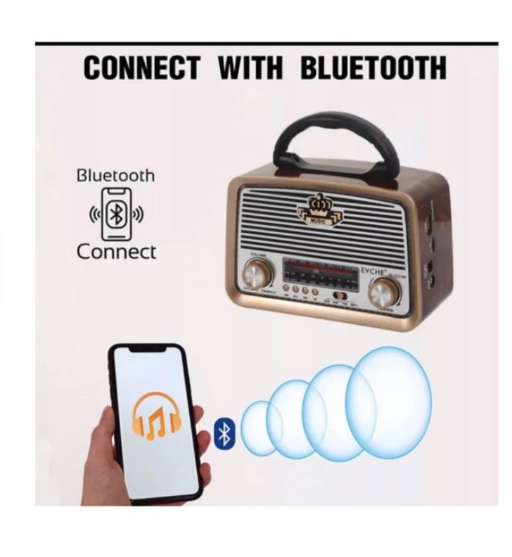 RADIO PORTATIL RECARGABLE AM FM MP3 09027 - 3