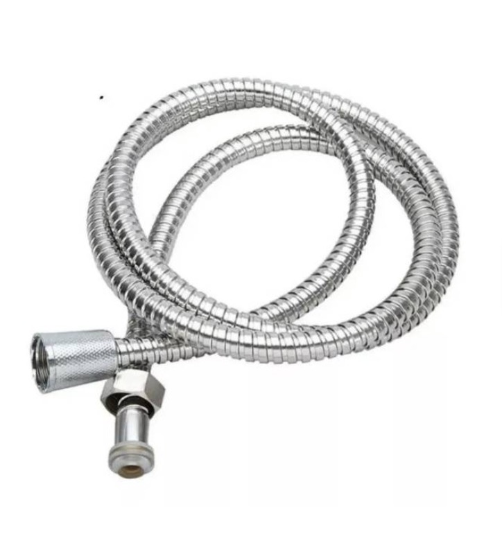 MANGUERA DUCHA FLEXIBLE EXTENSIBLE CROMADA 1.5 METRO - 1