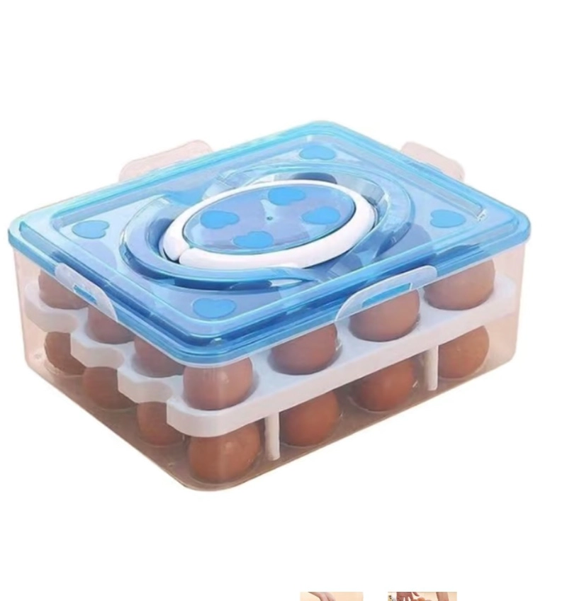ORGANIZADOR DE HUEVOS DOBLE NIVEL REFRIGERADOR COLORES TUPPER - 1