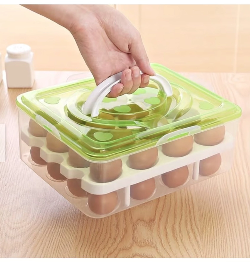 ORGANIZADOR DE HUEVOS DOBLE NIVEL REFRIGERADOR COLORES TUPPER - 2