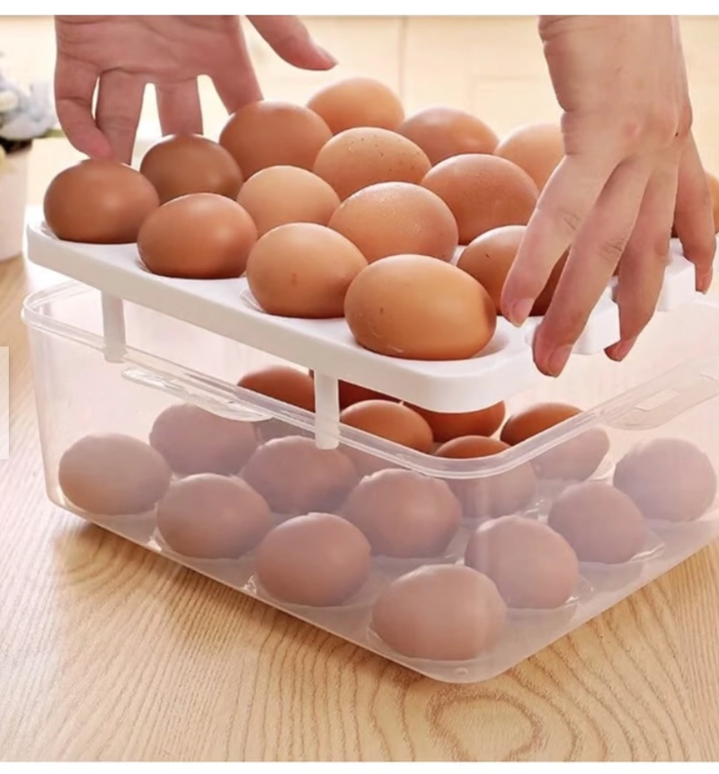 ORGANIZADOR DE HUEVOS DOBLE NIVEL REFRIGERADOR COLORES TUPPER - 3