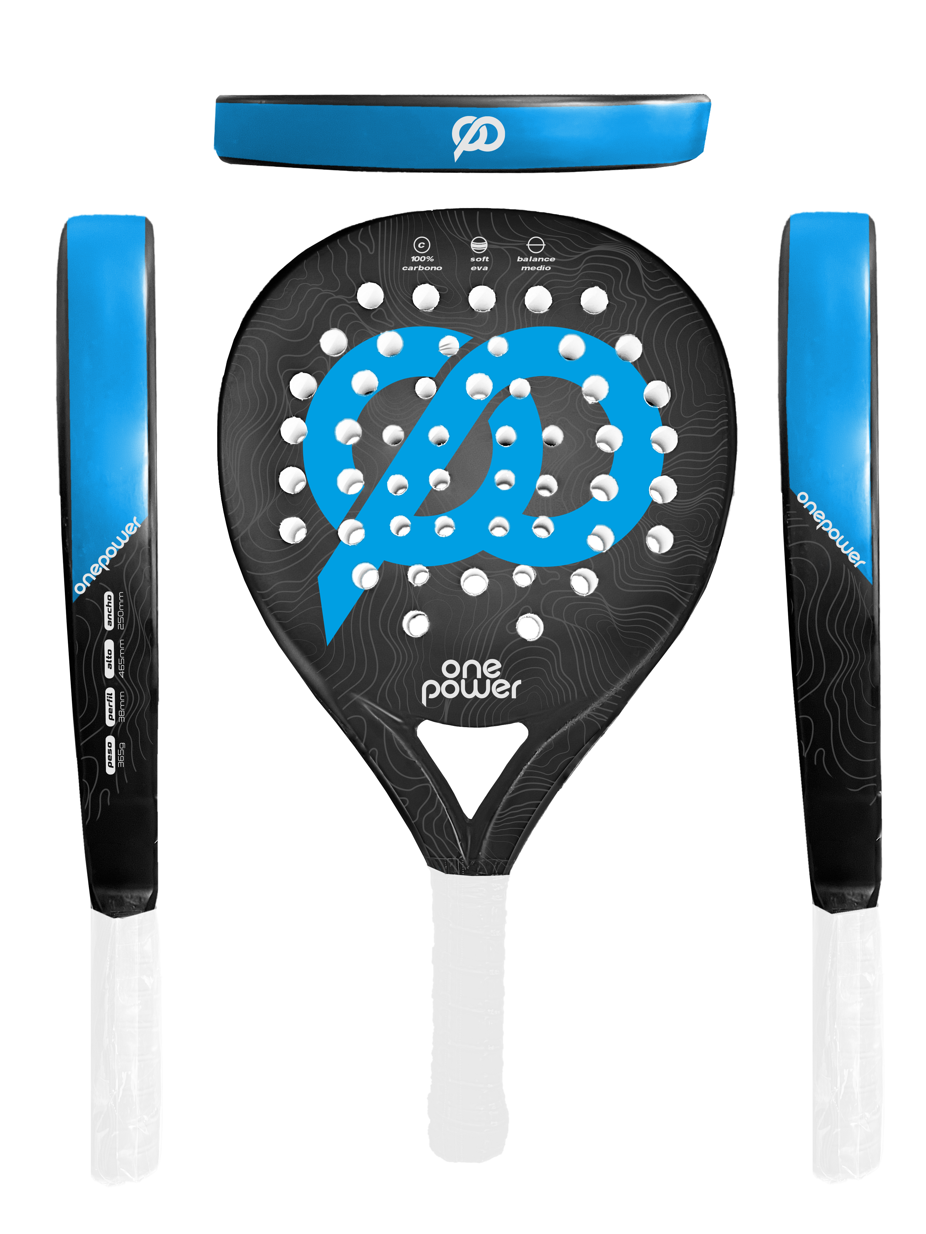 PALA PADEL ONE POWER EVA CARBONO - 3