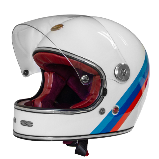 CASCO MOTO BEON B-510 BAROCK BLANCO - 2