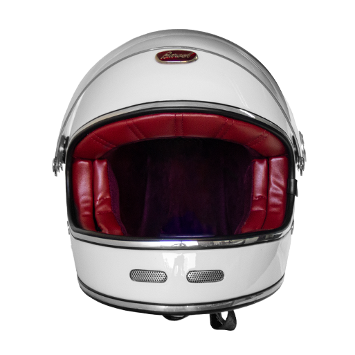 CASCO MOTO BEON B-510 BAROCK BLANCO - 3