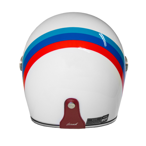CASCO MOTO BEON B-510 BAROCK BLANCO - 4