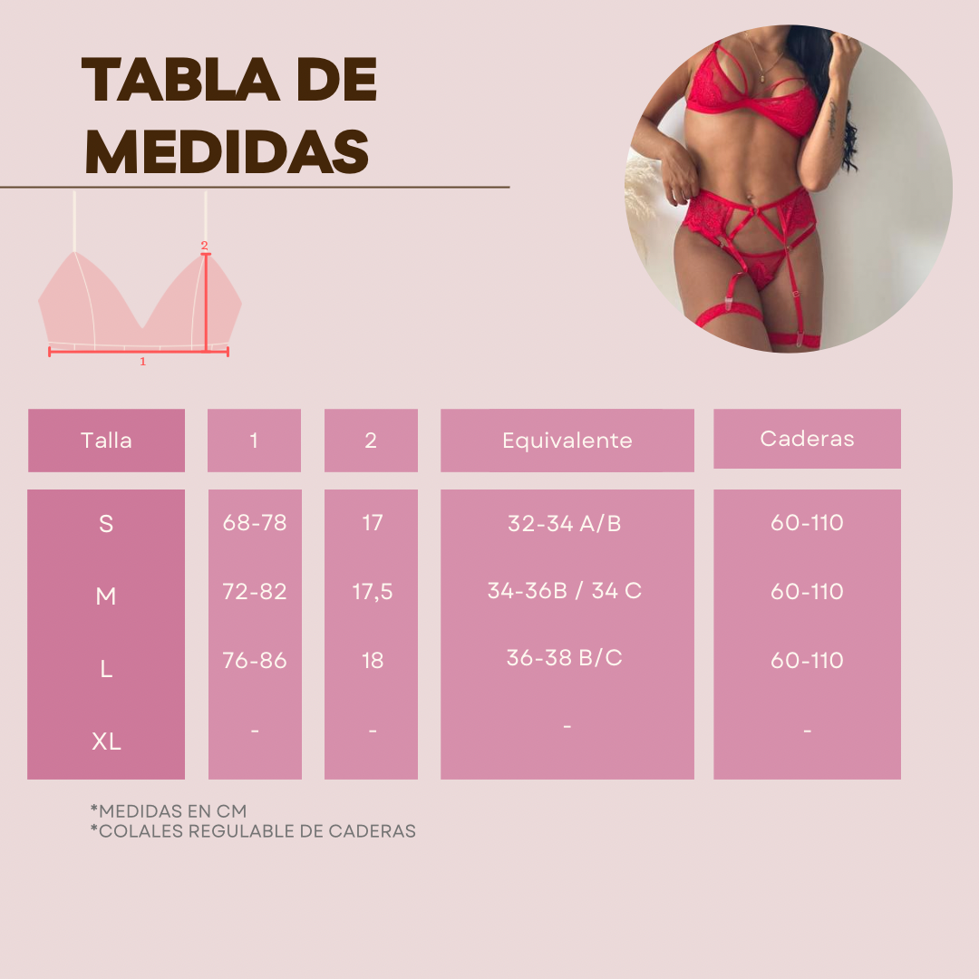 CONJUNTO LENCERIA GRECIA 4 PIEZAS SEDUCTORA - 2