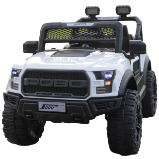AUTO A BATERÍA 12V 4X4 (5 MOTORES) CONTROL REMOTO APP | Blanco - 1