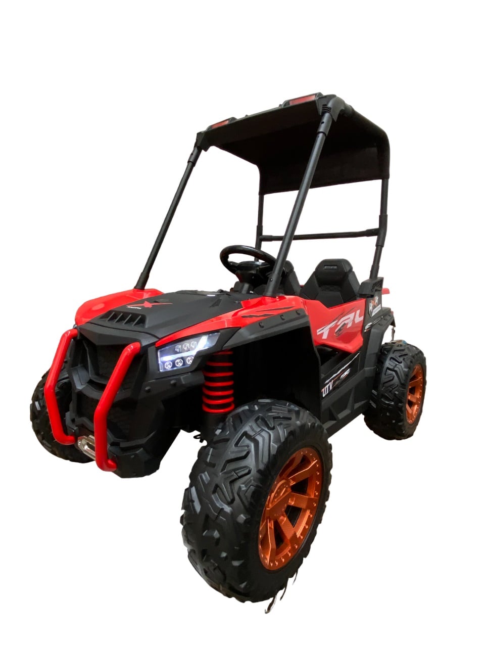 BUGGY XXL A BATERÍA 2 ASIENTOS TRACCIÓN EN 4 RUEDAS DE GOMA - ROJO - 2