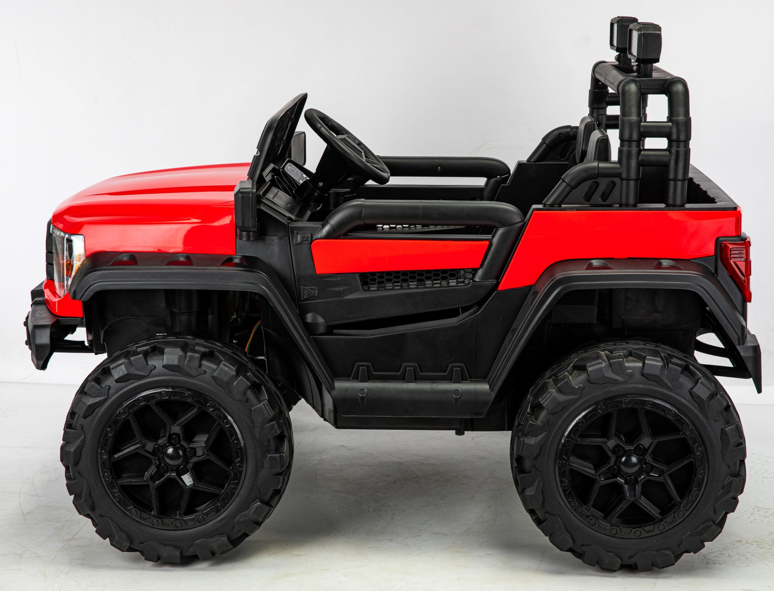 CAMIONETA A BATERÍA XL MONSTER TRUCK 4X4 REAL ROJO - 2