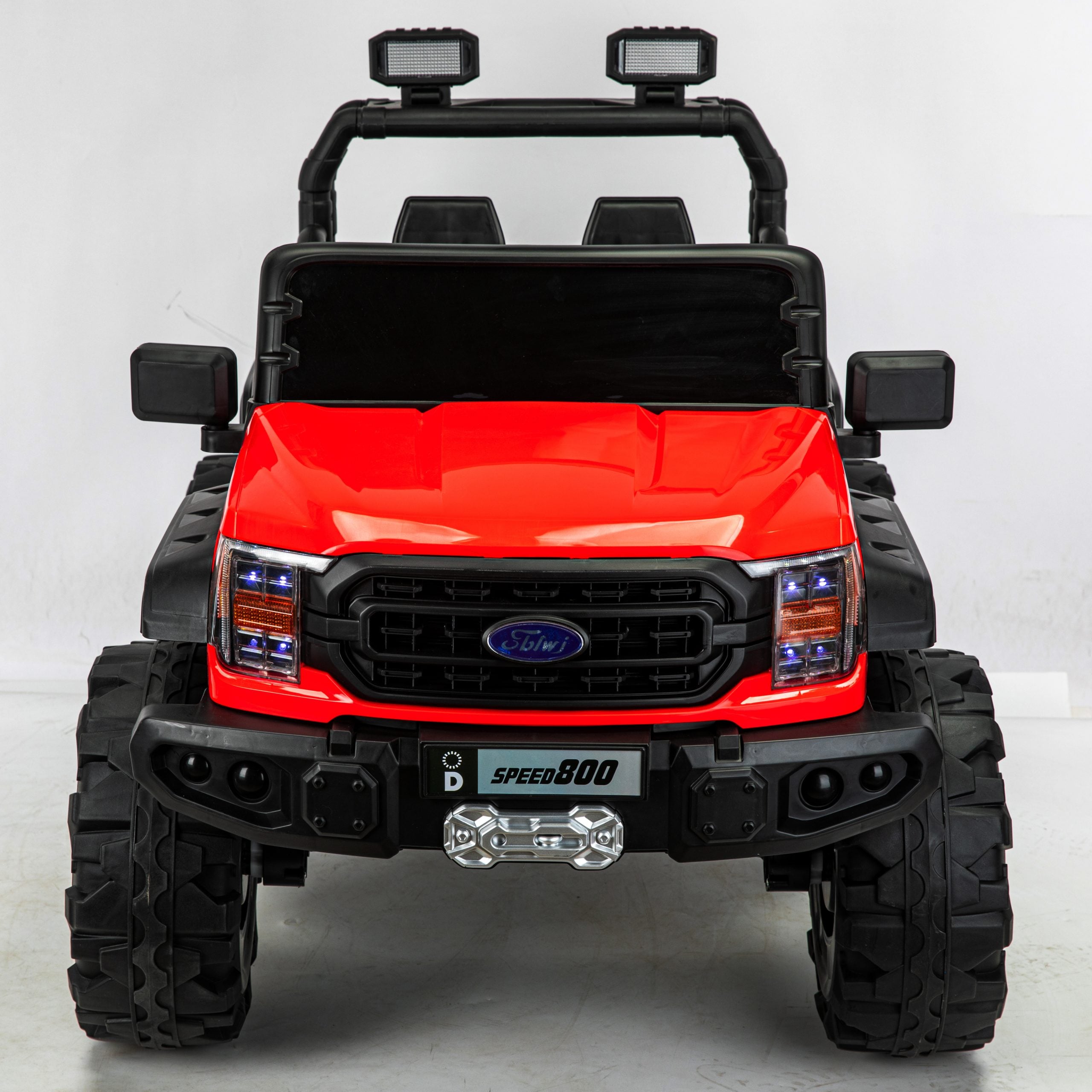 CAMIONETA A BATERÍA XL MONSTER TRUCK 4X4 REAL ROJO - 3