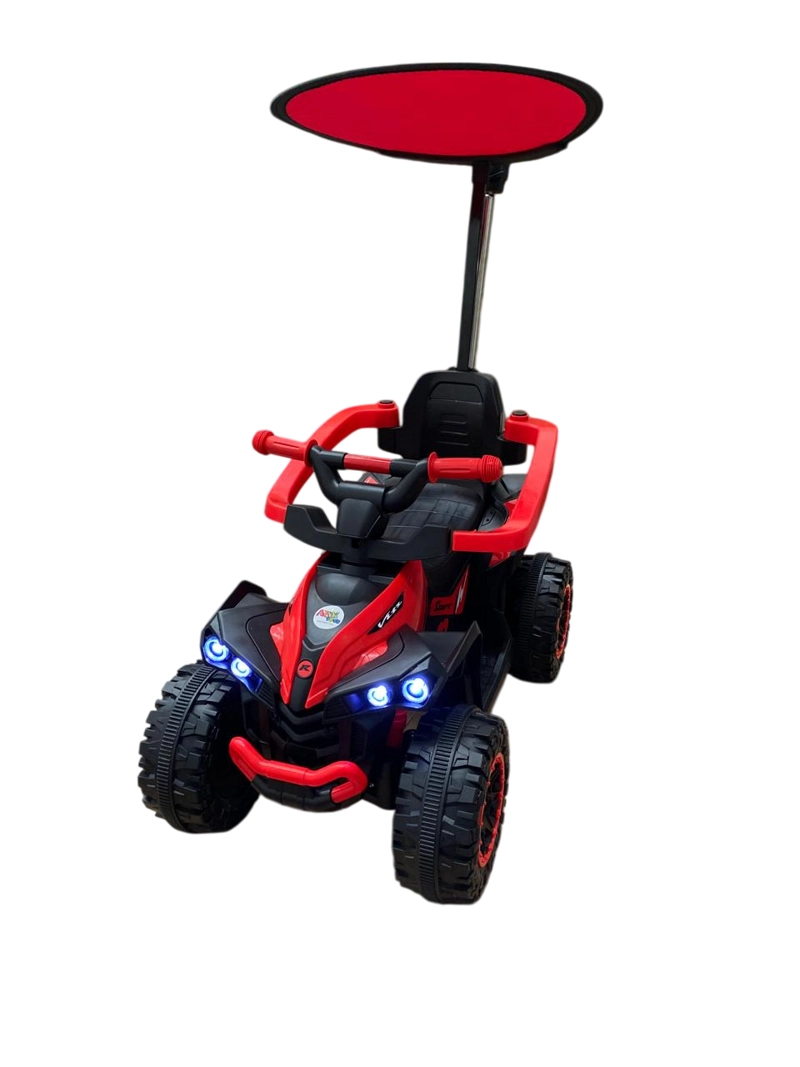 AUTO A BATERIA RC TOLDO BLUETOOTH Y MANGO DIRECCIONAL ROJO - 1