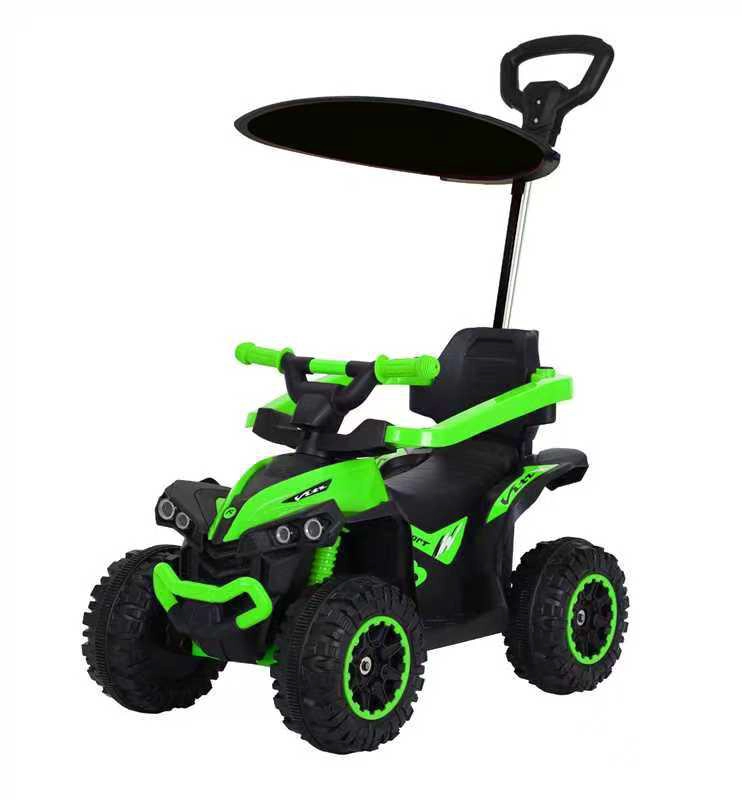 AUTO A BATERIA RC TOLDO BLUETOOTH Y MANGO DIRECCIONAL VERDE - 1