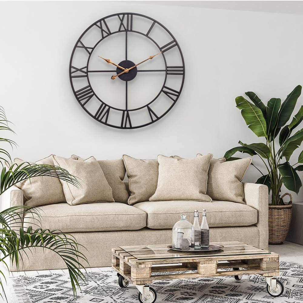 Reloj Mural Estilo Clásico Negro - 3