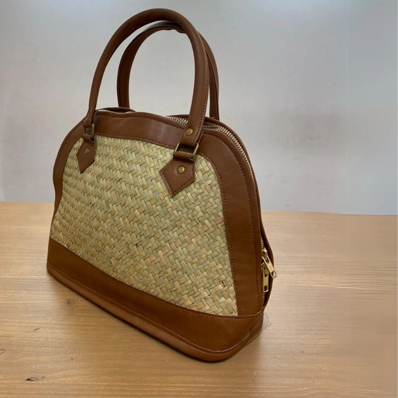 Cartera Jazmín de Bambú Tejido Vintage - 2