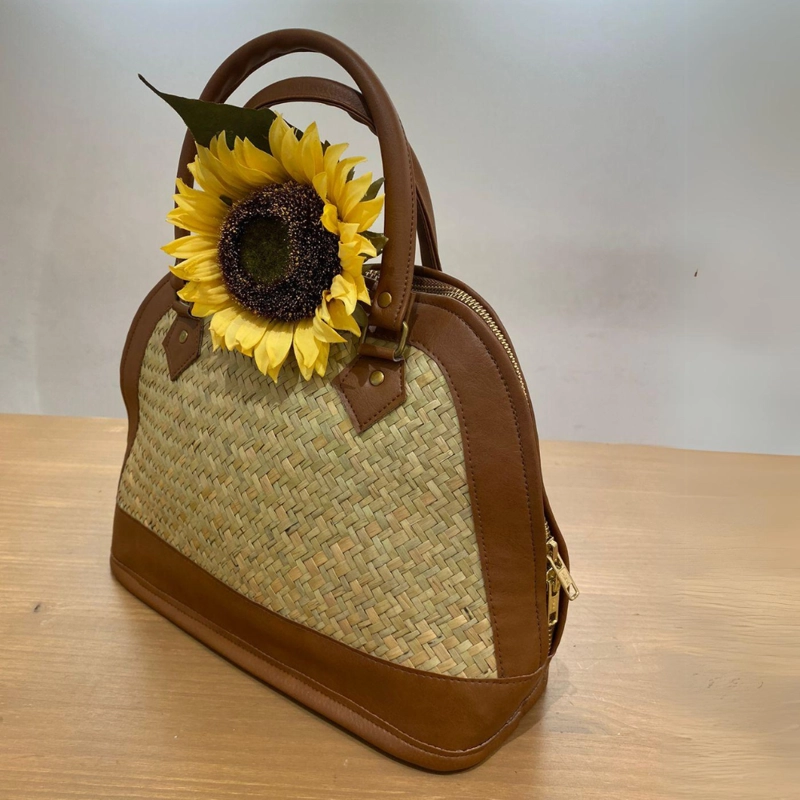 Cartera Jazmín de Bambú Tejido Vintage - 3